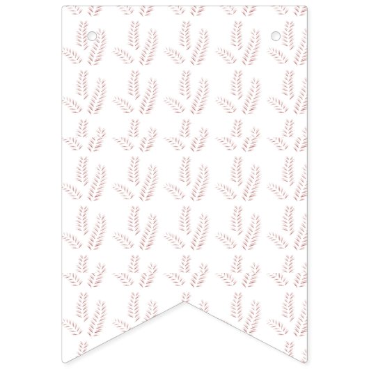 ヴィンテージ植物学イラストレーション-エレガントフローラアート バンティングフラッグ (第3の旗)