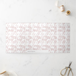 ヴィンテージ植物学イラストレーション-エレガントフローラアート 三つ折りカード