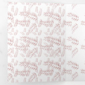 ヴィンテージ植物学イラストレーション-エレガントフローラアート 三つ折りカード (内部最初)