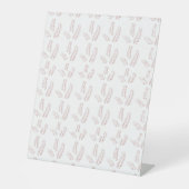 ヴィンテージ植物学イラストレーション-エレガントフローラアート 台座サイン (正面)