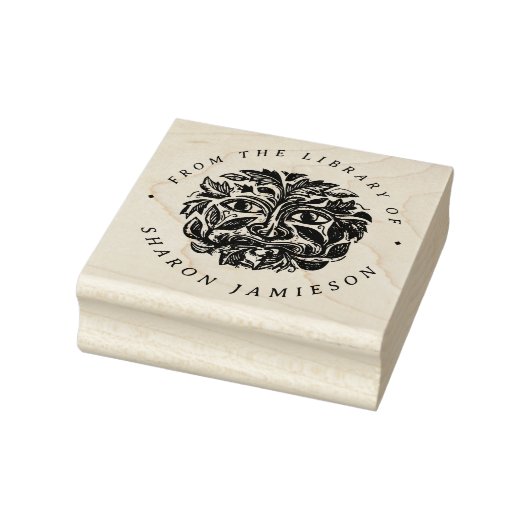 ヴィンテージ植物学カスタム顔 ラバースタンプ (スタンプ)