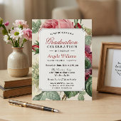 ヴィンテージ植物学フローラシニア卒業パーティー 招待状