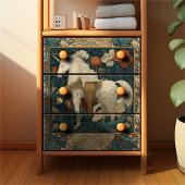 ヴィンテージ植物学ユニコーンアールヌーボー 薄葉紙