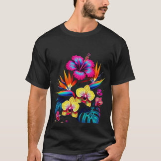 ヴィンテージ植物学全面柄Tシャツ Tシャツ