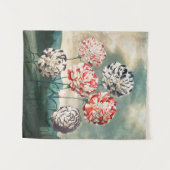 ヴィンテージ植物学 タペストリー (正面(横))