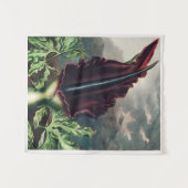 ヴィンテージ植物学 タペストリー (正面(横))