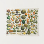 ヴィンテージ植物学 タペストリー (正面(横))