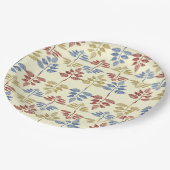 ヴィンテージ植物学 ペーパープレート (アングル)