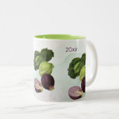 ヴィンテージ植物学「私の割り当てキャベツ」 ツートーンマグカップ (正面右)