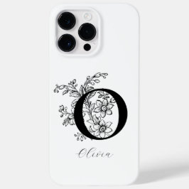 ヴィンテージ植物学 O モノグラム 名前 Case-Mate iPhone 14 PRO MAXケース
