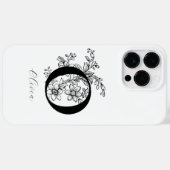 ヴィンテージ植物学 O モノグラム 名前 Case-Mate iPhoneケース (裏面 (横))