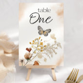 ヴィンテージ植物小フローラ結婚のテーブル番号 テーブルナンバー