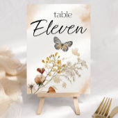 ヴィンテージ植物小フローラ結婚のテーブル番号 テーブルナンバー