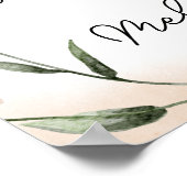 ヴィンテージ植物小フローラ結婚ズ ポスター (角)