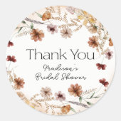 ヴィンテージ植物小フローラ結婚ズ ラウンドシール (正面)