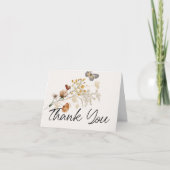 ヴィンテージ植物小フローラ サンキューカード (正面)
