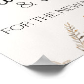 ヴィンテージ植物性の小さなフローラカード&ギフトサイン ポスター (角)