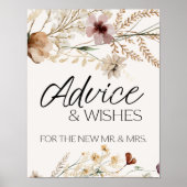 ヴィンテージ植物性の小さなフローラカード&ギフトサイン ポスター (正面)