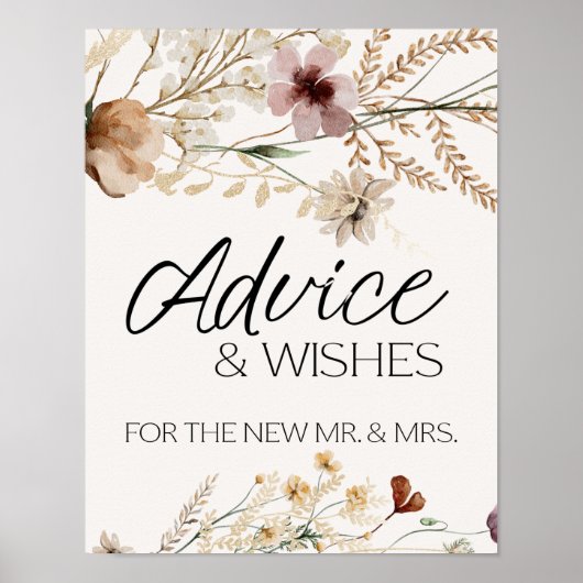 ヴィンテージ植物性の小さなフローラカード&ギフトサイン ポスター (正面)