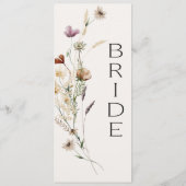 ヴィンテージ植物性の小さなフローラ予約 メニュー (裏面)