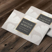 ヴィンテージ植物性イチョウのメイクアップアーティストヘアサロン 名刺