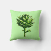 ヴィンテージ植物性イラストレーションアーティチョーク クッション (裏面)