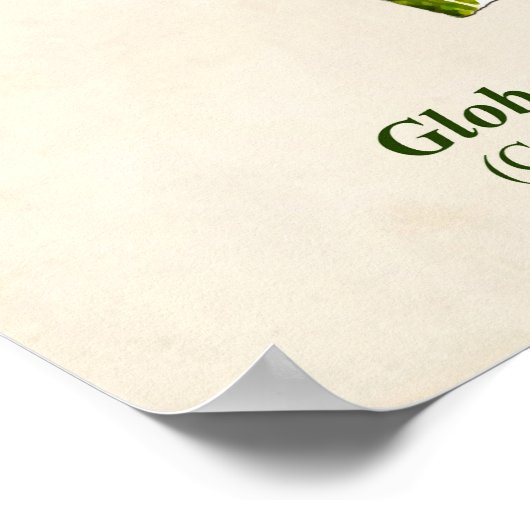 ヴィンテージ植物性イラストレーションアーティチョーク ポスター (角)