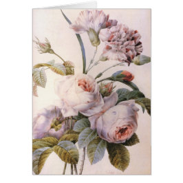 ヴィンテージ植物性イラストレーション、ピンクローズ