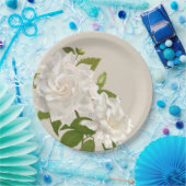 ヴィンテージ植物性ガーデニアフローラ ペーパープレート (パーティー)