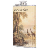 ヴィンテージ植物性キリンのカスタマイズ フラスク (左)