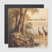 ヴィンテージ植物性キリン、カスタマイズ可能 (正面/裏面)