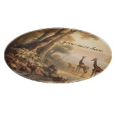 ヴィンテージ植物性キリン、カスタマイズ可能 カッティングボード (角)