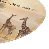 ヴィンテージ植物性キリン、カスタマイズ可能 カッティングボード (角)