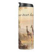 ヴィンテージ植物性キリン、カスタマイズ可能 タンブラー (回転右)