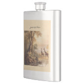 ヴィンテージ植物性キリン、カスタマイズ可能 フラスク (左)