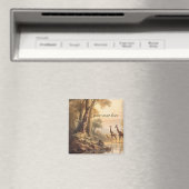 ヴィンテージ植物性キリン、カスタマイズ可能 マグネット (インサイチュ (食洗機))