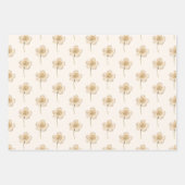 ヴィンテージ植物性クリーム ラッピングペーパーシート (正面)