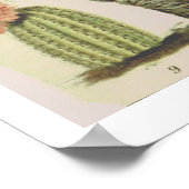 ヴィンテージ植物性サボテンイラストレーションポスター ポスター (角)