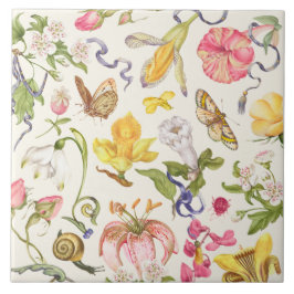 ヴィンテージ植物性セラミックタイル タイル