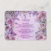 ヴィンテージ植物性バタフライラベンダー エンクロージャーカード (正面)