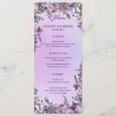 ヴィンテージ植物性バタフライラベ結婚ンダー メニュー (正面)