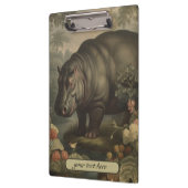 ヴィンテージ植物性ヒッポ、カスタマイズ可能 クリップボード (左)