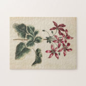 ヴィンテージ植物性フローラゼラニウム ジグソーパズル (横)