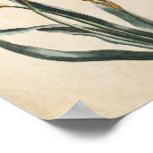 ヴィンテージ植物性フローラダフォディルプリント ポスター (角)