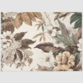 ヴィンテージ植物性フローラデカッペプリント 薄葉紙 (正面)