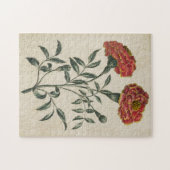 ヴィンテージ植物性フローラフランスのマリゴールド ジグソーパズル (横)