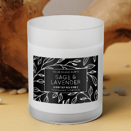 ヴィンテージ植物性フローラブラック製品瓶ラベル フードラベル