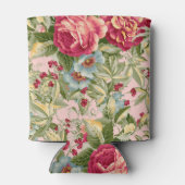 ヴィンテージ植物性フローラ壁紙クーラーボックス 缶クーラー (裏面)