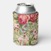 ヴィンテージ植物性フローラ壁紙クーラーボックス 缶クーラー (缶裏面)