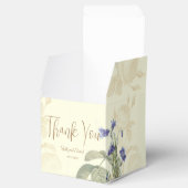 ヴィンテージ植物性ブルーとアイボリー結婚ズ フェイバーボックス (オープン)